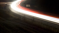 Night roads moving light