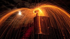 Night sparks time lapse