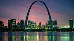 Night St. Louis architecture buildings cities cityscapes