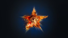 Night Stars fire blue skies burn Firestar