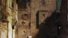 Night Stars Men paintings Castles German renaissance guard 