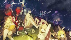 Night Stars windmills Shorts white hair sitting shirts jackets 