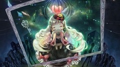 Night text paper Books wings keys dress Hearts hats silhouettes 