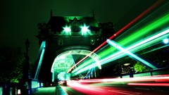 Night traffic Bridges long exposure fluorite