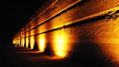 Night wall lights villa