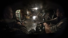 Night War weapons Guns police alley slum Rio de Janeiro Brazil 