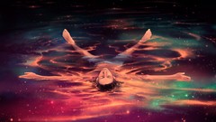 Night water Stars male brunettes floating cyril Original 