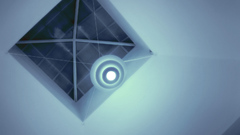 Night white Industrial pyramid The inside ether