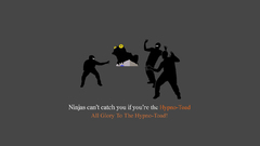 Ninjas cant catch you