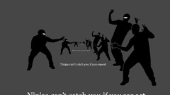 Ninjas cant catch you