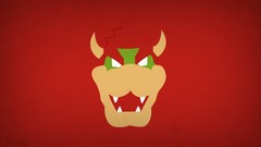 Nintendo red background bowser blo0p Super Mario Brothers