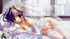 Nipples panties dress white