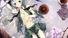 Nipples water touhou blue