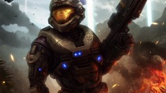 Noble halo reach Banshee artwork video games futuristic