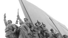 North Korea monument statues