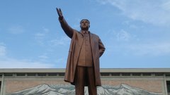 North Korea statues copper