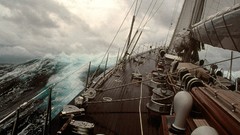 North rough atlantic ocean