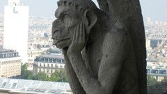 Notredame gargoyle high