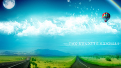 Nowhere abstract landscape two