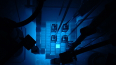 Nuclear reactor cherenkov radiation