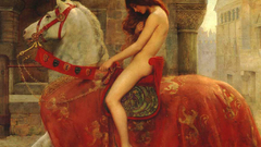Nude John Collier horseback