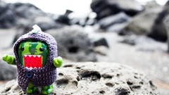 Objects still life outdoors domo Domokun