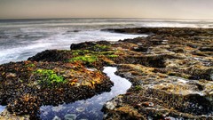 Ocean coast waves HDR
