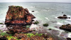 Ocean coast waves HDR