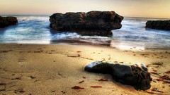 Ocean coast waves HDR
