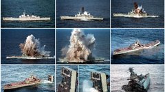 Ocean explosions ships sinking