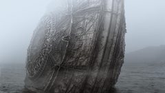 Ocean fantasy art spaceships