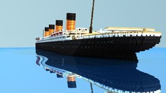 Ocean old Titanic minecraft vehicles cinema 4d realistic 