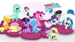 Octavia rarity ponies rainbow dash twilight sparkle pinkie pie 