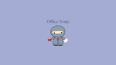 Office ninja blue once