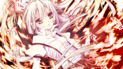 Ofuda hair ornaments flames