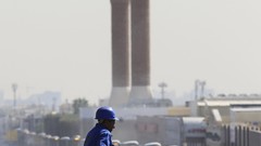 Oil saudi arabia minaret mosques workers Riyadh construction 