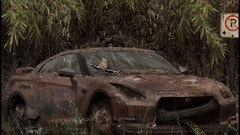 Old cars fake wrecks