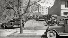 Old cars History monochrome