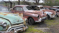 Old cars rust old