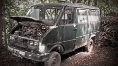 Old cars rust Poland vehicles Polish rusted van (vehicle) 