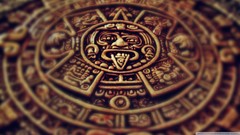 Old mayan aztec calendar stone