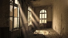 Old old house houses sun rays window panes