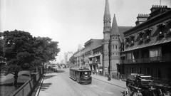 Old photo Liverpool streets bus station