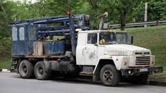 Old trucks vehicles abandoned