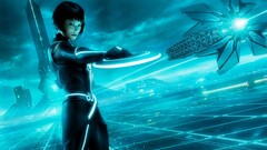 Olivia Wilde Movies Women Actress movie-poster cyan TRON: Legacy