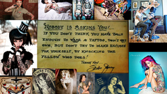 One This hear tattooed