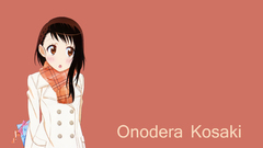 Onodera Kosaki Nisekoi anime girls Anime text Simple Background