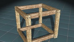 Optical illusions wooden box Escher Paradox