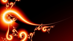 Orange abstract shapes pattern