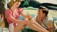 Orange advertisement soda 20th century